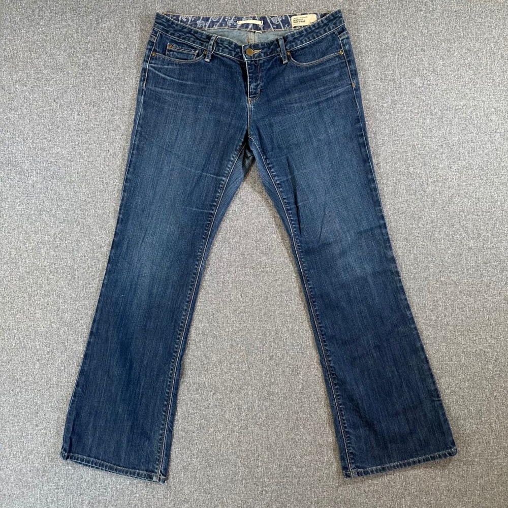 Gap Jeans Womens 14R Boot Cut Semi-Evasé Dark Wash Blue Low Rise Stretch Denim